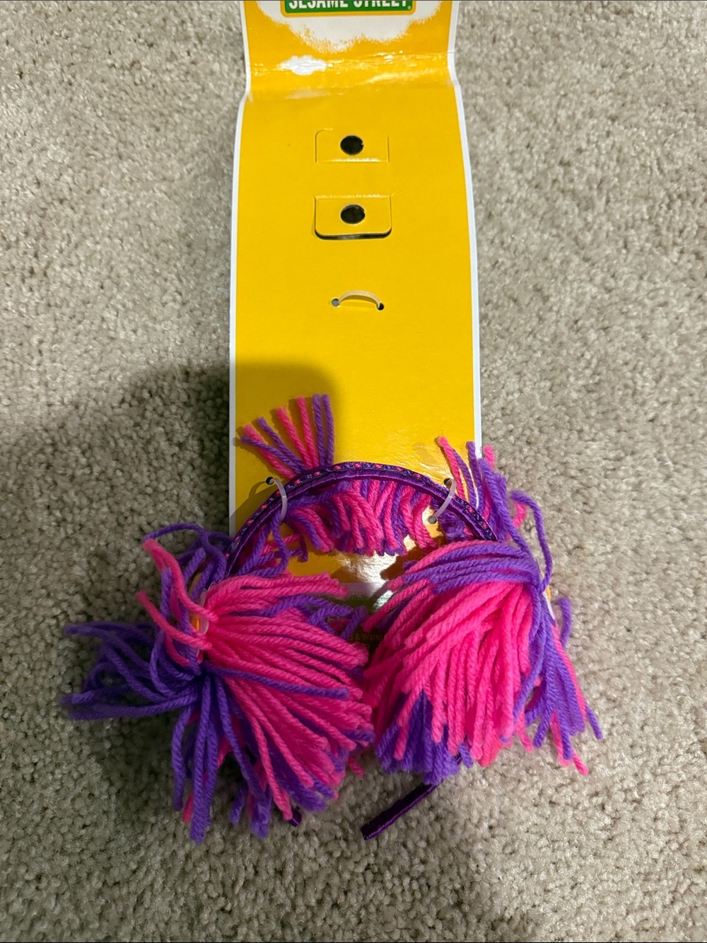 Sesame Street Abby Cadabby Kids Pom Pom Headband - Pink & Purple